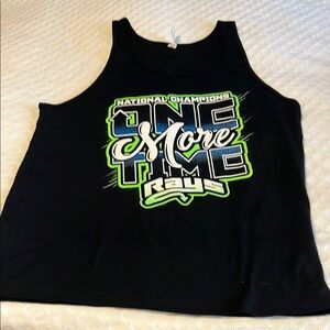 Black Graphic Tank Top